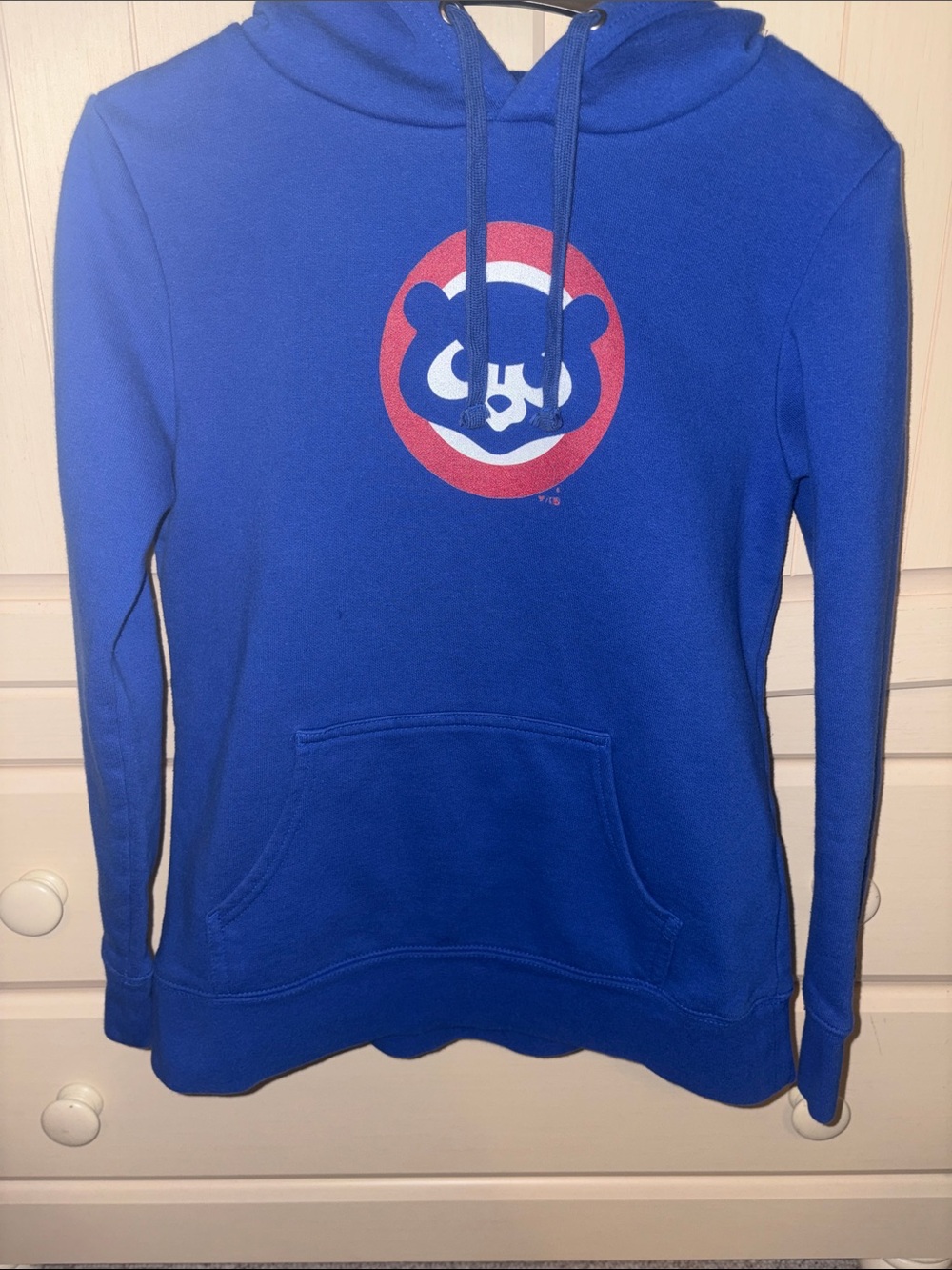Excellent Condition Chicago Cubs Blue Hoodie